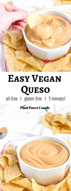 an easy vegan quesadilla recipe is made with only three ingredients to make it