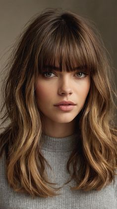 Elegant Medium-Length Hairstyles with Bangs Blonde Mid Length Hair, Blonde Mid Length, Mid Length Hair, Style At Home, Natural Hair Color, Face Shape, Hairstyles With Bangs, Step Guide