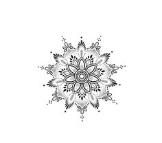 a black and white drawing of a snowflake on a white background stock illustration