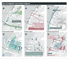 four maps showing the location of sites in different areas