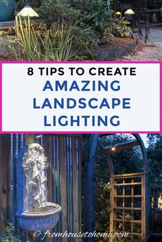 Landscape Lighting Effects: 8 Dramatic Outdoor Lighting Ideas You Must Try In Your Garden Patio Walkway, Best Outdoor Lighting, Solar Lights Diy, House To Home