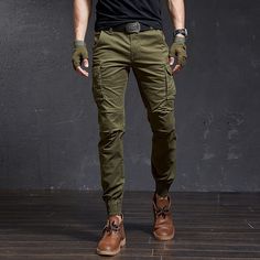 Size: 38, Color: Army green Celana Kargo, Cargo Pants Streetwear, Joggers Men, Cargo Pants Style, Tactical Cargo Pants, Casual Pants Style, Pants Streetwear, Military Camouflage, Camouflage Pants