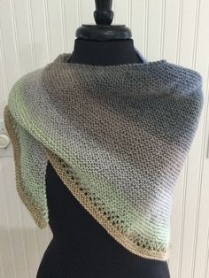 Triangle scarf made of acrylic yarn.  42" x20" Knit Ideas, Triangle Scarf, Shawls And Wraps, Acrylic Yarn, Scarf Accessory, Shawl, Yarn, United States, Ships