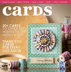 the front cover of crafts and cards magazine