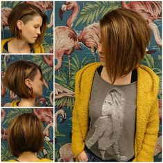 Undercut Sidecut, Short Dark Hair, Short Hair Hacks, Fancy Hair, Beautiful Haircuts, Fancy Hairstyles, Creative Hairstyles, Bed Head, Cool Hair Color