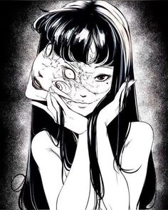 tomie Helloween Wallpaper, Junji Ito, Demon Girl, A Level Art, Realistic Art, Diy Vintage, Horror Art, Retro Poster, Wall Art Painting