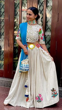 Mirror Work Dress, Pop Culture Icons, Ghaghra Choli, Mirror Work Blouse, New Saree Blouse Designs, Blouse Designs Indian