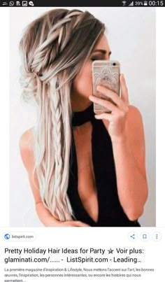 Wearing A Headband With Long Hair, Holiday Hair Ideas, Hair Styles Women, Hair Extensions Styles, Messy Hairstyle, Best Hair Extensions, Dance Hair, Hairstyle Tutorials, Holiday Hair