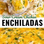 an enchiladas recipe is shown with the title