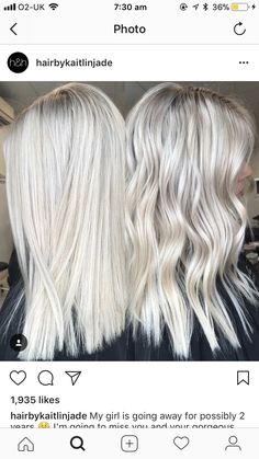 Medium Length Icy Blonde Hair, Fall Haircolor, Hair In A Ponytail, Brunette Medium, Icy Blonde Hair, Silver Blonde Hair, Highlights Color