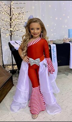 Hot Pink Dancing Queen Jumpsuit With Matching Beltflare Bell - Etsy Christmas Outfit Of Choice Pageant, Dancing Clothes Outfits, Christmas Fashion Show Runway, Christmas Pageant Wear, Fun Fashion Pageant Outfit, Christmas Outfit For Kids, Christmas Pageant Dress, Christmas Dance Costumes, Christmas Jumpsuit