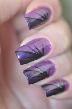 My work Nail Art-12-Purple Nail Art 12 Purple Nail Art Designs, Wedding Nail Art Design, Nail Designs Pictures, Purple Nail Art, Nails Elegant, Purple Nail Designs, Simple Acrylic Nails, Purple Nail, Nail Art Wedding