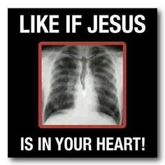 a poster with the words share if jesus is in your heart and an x - ray image