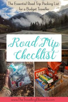 the essential road trip packing list for a budget traveler