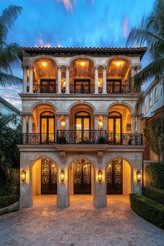 Illuminated villa with arches and wrought-iron details. Embark on a whirlwind tour of luxurious abodes where opulence meets whimsy, leaving you green with envy and ideas for your next home upgrade.