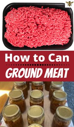 how to can ground meat in mason jars