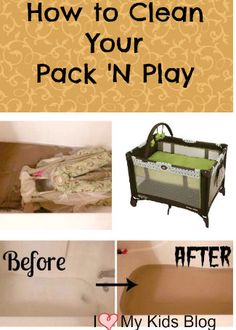 the instructions for how to clean your baby's crib and play with it