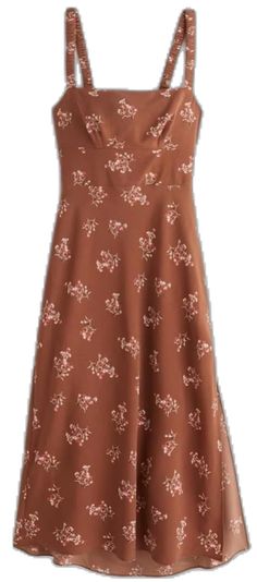 Abercrombie And Fitch Dresses, Brown Floral, Different Outfits, Tie Dress, Abercrombie Fitch, Floral Dress, Pink Flowers, Summer Dresses, Floral