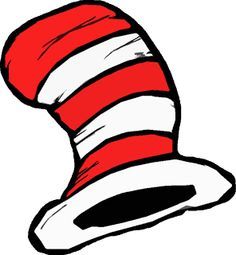 a red and white cat in the hat