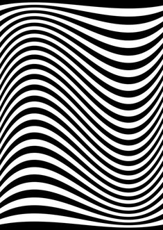 Black wavy stripes banner. Psychedelic Africa zebra lines. Abstract pattern. Texture with wavy stripy curves. Optical art background. Wave black and white design, Vector illustration hypnotic template Wavy Lines Pattern Design, Curved Lines Pattern Design, Wave Design Pattern, Zebra Stripes Pattern, Black And White Waves, Patterns Black And White, Line Design Pattern, Wave Illustration, Lines Abstract