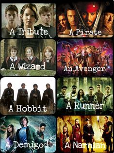 many different movie characters are shown in this collage with the words harry potter and hermi