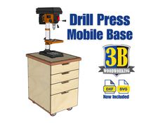 Drill Press Stand, Workbench Storage, Mobile Workshop, Build Plans, Workbench Plans, Tool Cabinet, Shop Organization, Mobile Shop, Drill Press