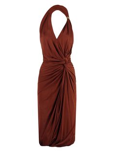 6078 BOTTEGA VENETA DRAPED JERSEY DRESS Wedding Outfit Ideas, Bottega Veneta Dress, Summer Wedding Outfit, Soft Dramatic, Dress Drape, Designer Drapes, Fitted Silhouette, Dress Pant, Emilio Pucci