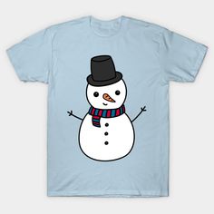 a snowman wearing a top hat and scarf