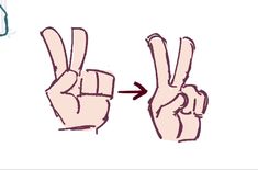 an image of two fingers making the peace sign