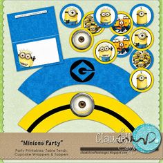 the despicable minion party pack is ready to be used for your child's birthday