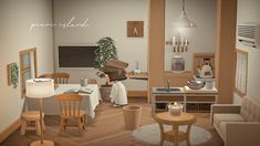 Acnh Villagers Homes Interior Japanese, Scandinavian Design Living Room, Island Decor, Living Room Scandinavian