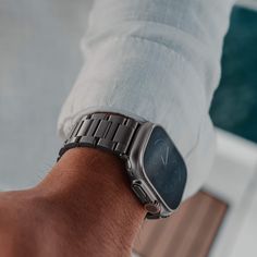 Style your Apple Watch Ultra with our everyday titanium band. Crafted from Titanium that is waterproof and lightweight. A timeless piece perfect for formal wear & on-the-go adventures. Designed for the Apple Watch Ultra, made to match and wear as a pair. Independently tested through a California third-party lab for chemical analysis, our Grade 2, Grade 4 and Grade 5 titanium bands are meant to withstand conditions the Apple Watch Ultra is made for. Patent pending. Apple Watch Ultra Aesthetic, Apple Watch Ultra 2, Apple Watch Ultra Bands, Apple Watch Bands Mens, Apple Watch Men, Ipad Setup, Mobile Watch, All Apple Products, Chemical Analysis