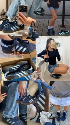 Adidas Spezial Blue, Adidas Gazelle Outfit, Shoes Wallpaper, Classy Outfits For Women, Preppy Shoes, Pretty Shoes Sneakers, Navy Outfit, Shoes Outfit Fashion