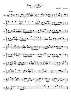 dragon slayer sheet music for violin and piano with notes in the bottom right hand corner