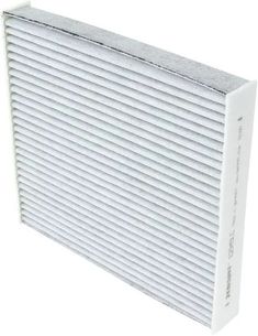 a white air filter on a white background