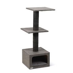 a cat tree that is made out of concrete