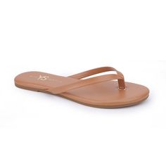 Go barely there with the Rivington in supple vegan leather — a welcome addition to your flip-flop collection! With a memory foam footbed and midsole for added cushion, you’ll find even support and superior flexibility with every step. Easygoing, elegant, and streamlined enough to carry off any warm-weather look! Soft Vegan Leather Upper and Sock Lining Custom Rubber Outsole with Signature Snake Print Design Signature Yosi Samra dust bag included Imported Yosi Samra shoes are whole sizes only. If Classic Adjustable Summer Flip Flops, Classic Synthetic Flip Flops For Spring, Classic Adjustable Flip Flops For Summer, Cushioned Single Toe Strap Flip Flops, Adjustable Single Toe Strap Flip Flops For Everyday Use, Classic Synthetic Sandals For Beach, Classic Adjustable Sandals For Beach, Classic Adjustable Beach Sandals, Solid Color Synthetic Open Toe Flip Flops