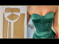 How to draft a CLASSIC TWO PIECE corset pattern ‪@Stitchadress‬ - YouTube Drafting A Dress Pattern, How To Do Corset Dress, Wedding Dresses Patterns, Making A Corset, Korsett Dress, Corset Dress Sewing Pattern, Corset Making Tutorial, How To Make Corset Top, How To Make Corset