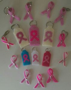 Breast cancer Fundraising Crafts, Plastic Canvas Books, Dyi Projects, Needle Point, Plastic Canvas Crafts, Canvas Projects, Canvas Crafts, Plastic Canvas Patterns