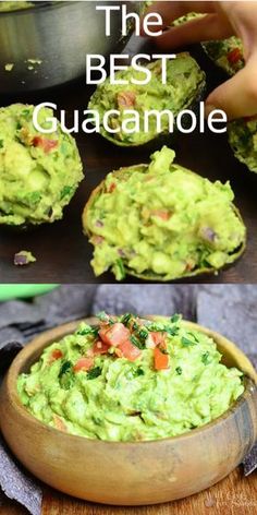 the best guacamole recipe is made with avocado and tomatoes