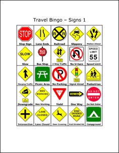 various road signs are displayed in an image with the words stop, no left turn and other