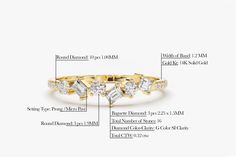 "Baguette Diamond Ring / Baguette and Round Diamond Alternating Wedding Band in 14k Gold / Anniversary Band / Stacking Ring / Wedding Ring Item Details * Made to Order. * Gold Kt: 14K (Please message me if you want 18K) * Custom Gold Color: Rose Gold, Yellow Gold, White Gold * Round Diamond: 10 pcs 1.00MM * Round Diamond: 3 pcs 1.9MM * Baguette Diamond: 3 pcs 2.25x1.5MM * Total Number of Stones: 16 * Total CTW: 0.32 Ctw * Diamond Color Clarity: G Color Si1 Clarity * Setting Type: Prong / Micro P Elegant Baguette-cut Wedding Ring, Elegant Baguette Cut Wedding Ring, 14k Gold Baguette Cut Wedding Rings, Luxury Half Eternity Baguette Cut Wedding Rings, Emerald Cut Baguette Diamond Wedding Ring, Elegant Baguette Diamond Wedding And Anniversary Ring, Elegant Anniversary Wedding Ring With Baguette Diamonds, Emerald Cut Wedding Ring In 14k Gold, Luxury Emerald Cut Wedding Jewelry