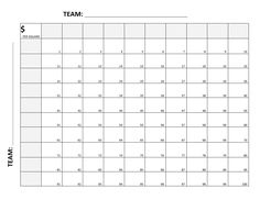 a printable calendar with the word team in black and white, on a white background