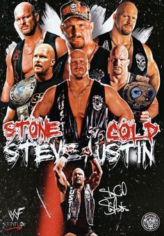 the rock and his team are featured in this poster for stone cold's new wrestling event