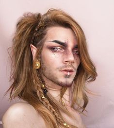 Nils Kuiper, Sick Makeup, Photographie Portrait Inspiration, Male Makeup, Elf Makeup, Corte De Cabelo Masculino, Hair Reference, Fantasy Makeup, How To Draw Hair