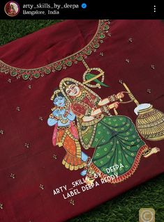 Blouse Painting, Blouse Work, Blouse Work Designs, Creative Crafts, Blouse Designs, Blouses, Pencil