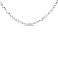 a diamond necklace on a white background