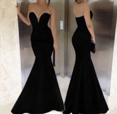 Fabulous Black Off The Shoulder Floor Length Mermaid Dress VC40502MN Evening Dress Long, Mermaid Evening Dress, Strapless Prom Dress, Belle Silhouette, Mermaid Evening Gown, Sweetheart Prom Dress, Black Prom Dress, Black Prom, Satin Prom Dress