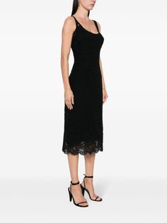 Bohemian Wedding Guest, Black Lace Midi Dress, Midi Dress Black, Wedding Guest Looks, Versace Outfit, Corded Lace, City Dress, Ermanno Scervino, Lace Midi