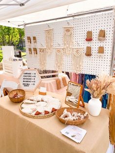 there are many items on the table for sale